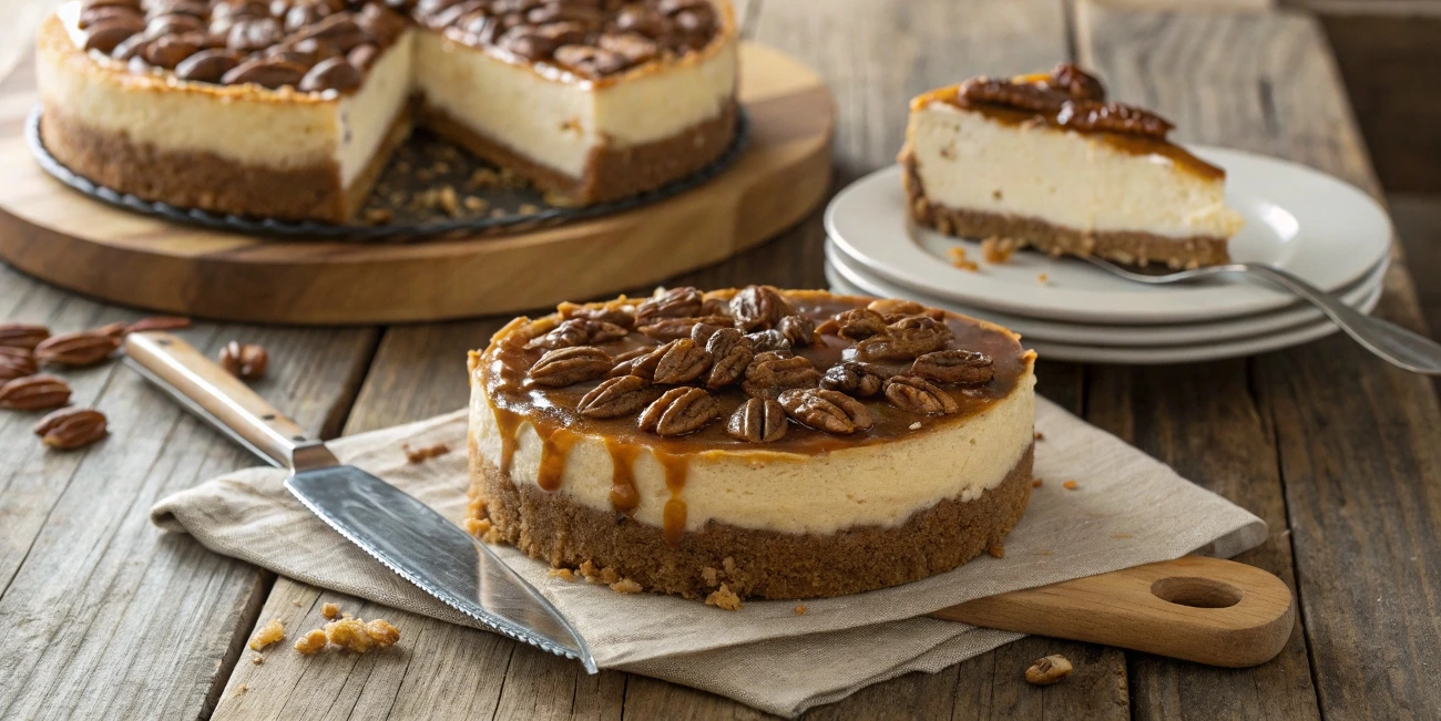 Quick and Easy Caramel Pecan Pie Cheesecake Recipe