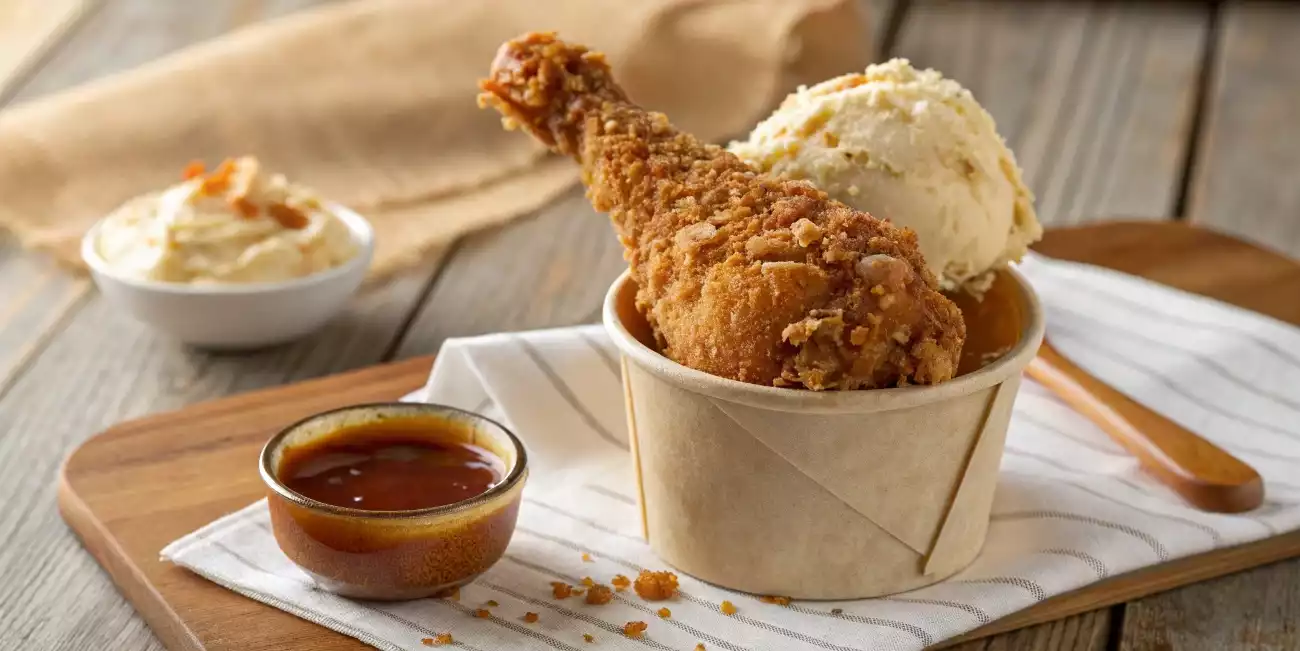 What is Fried Chicken Ice Cream Made Of?