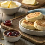 "Gluten-Free English Muffins with Butter and Jam