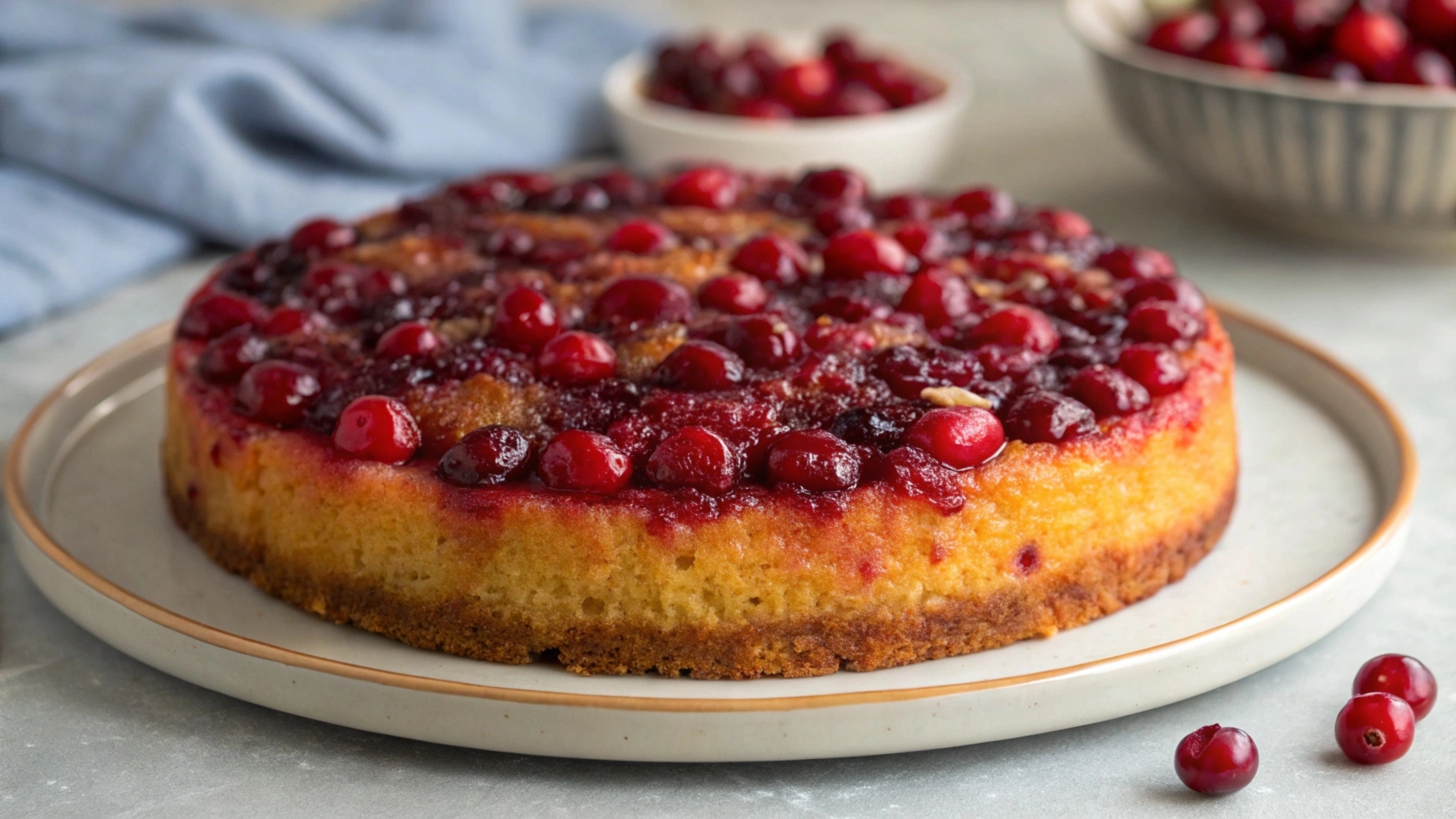 Cranberry Upside-Down Cake