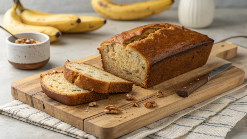 Easy 4-Ingredient Banana Bread