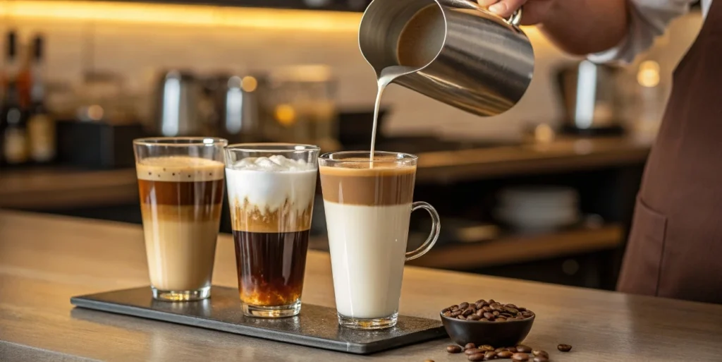 Latte Macchiato step-by-step preparation