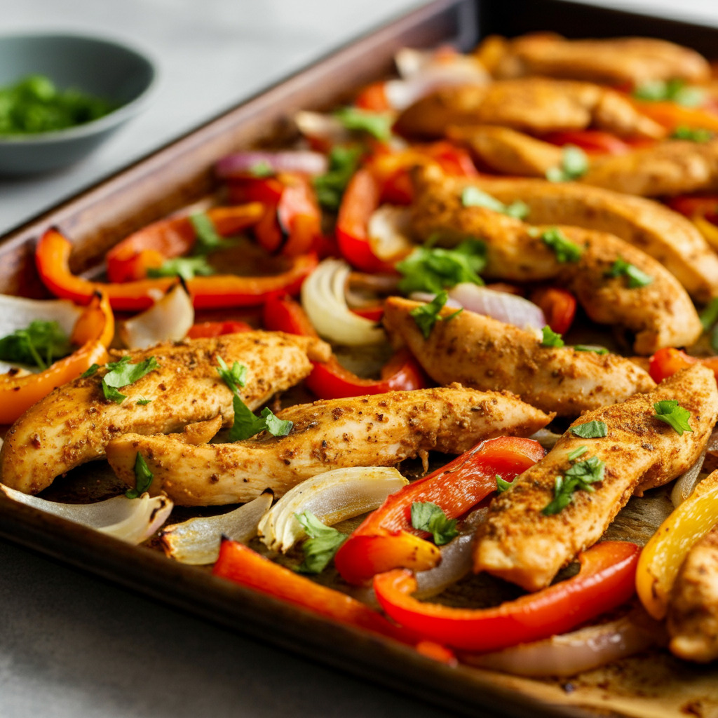 1. Sheet Pan Chicken Fajitas