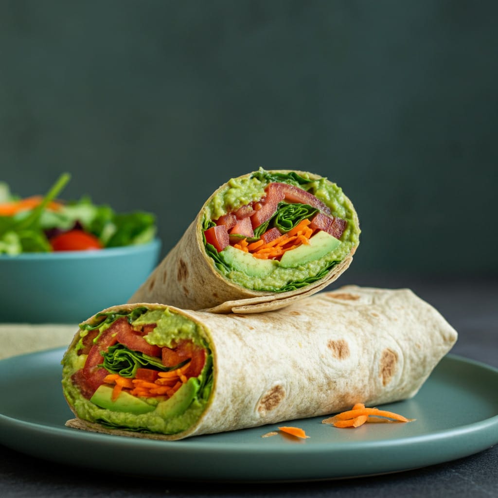 Avocado Hummus Wraps