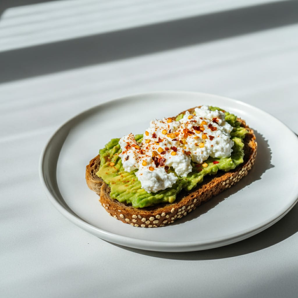 Avocado Toast with Cottage Cheese