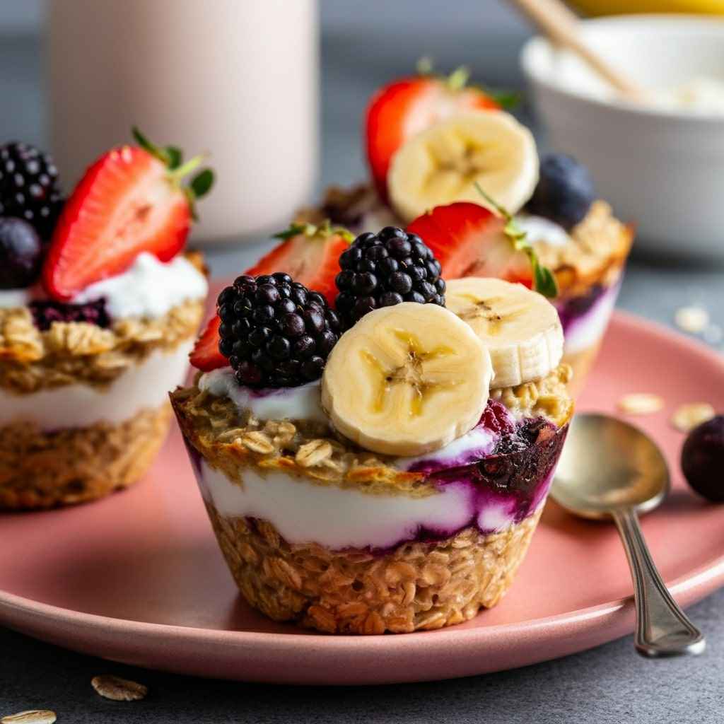 Baked Oat and Yogurt Cups