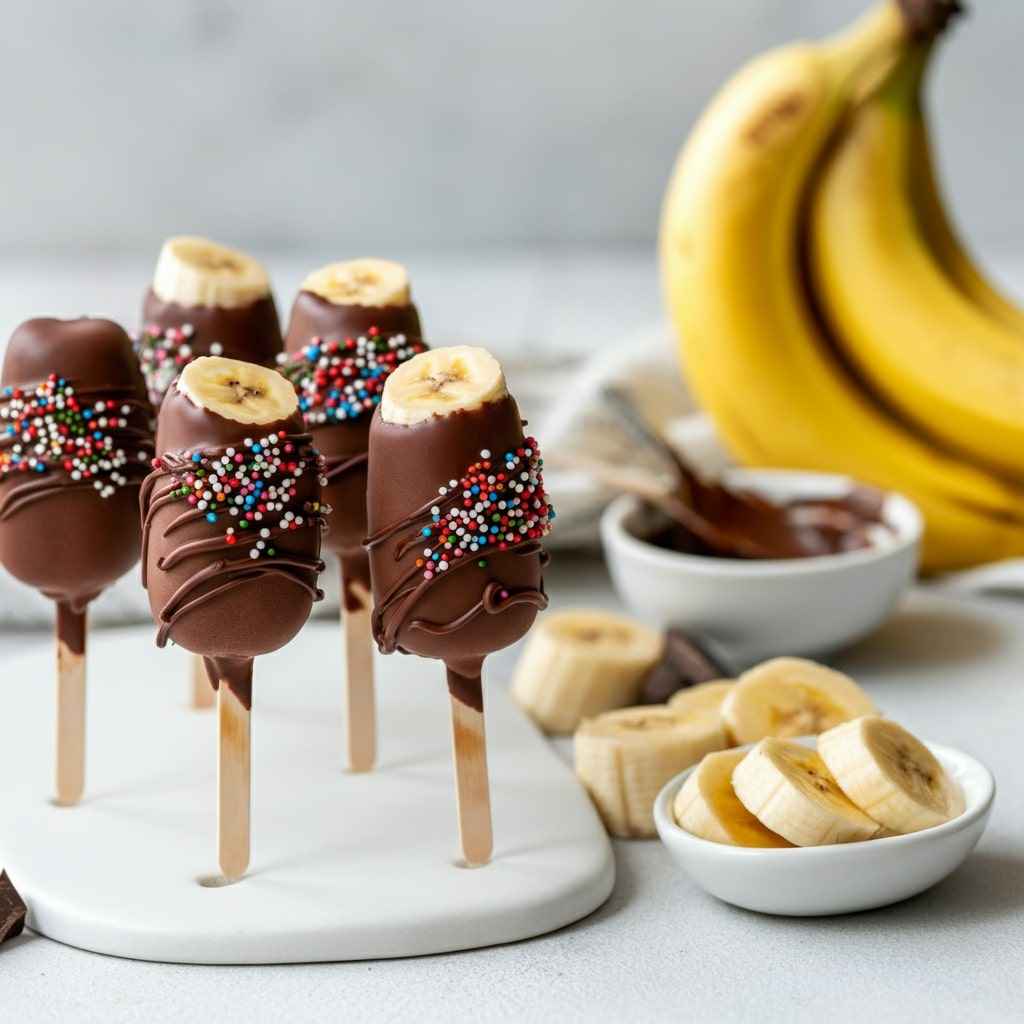 Banana Chocolate Pops