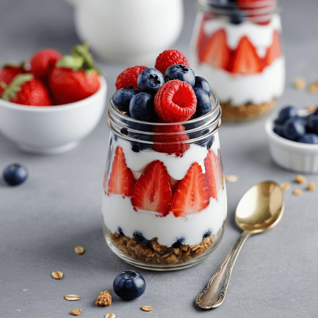 Berry Parfait with Yogurt and Granola