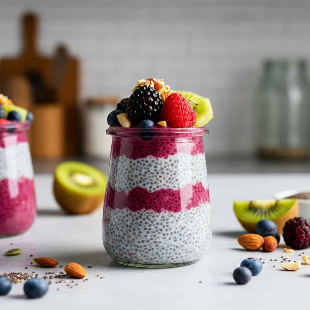 Chia Pudding with Almond Milk (200 Calories)