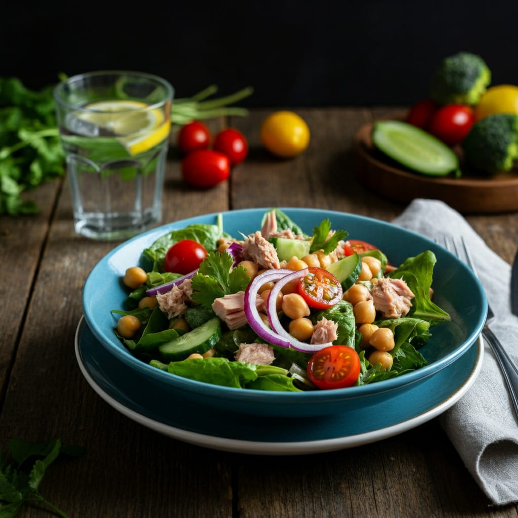 Chickpea Tuna Salad