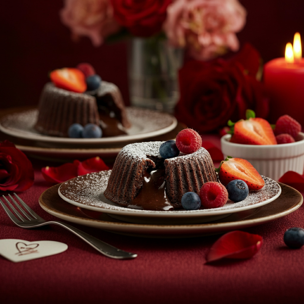 Chocolate Lava Cakes for Two