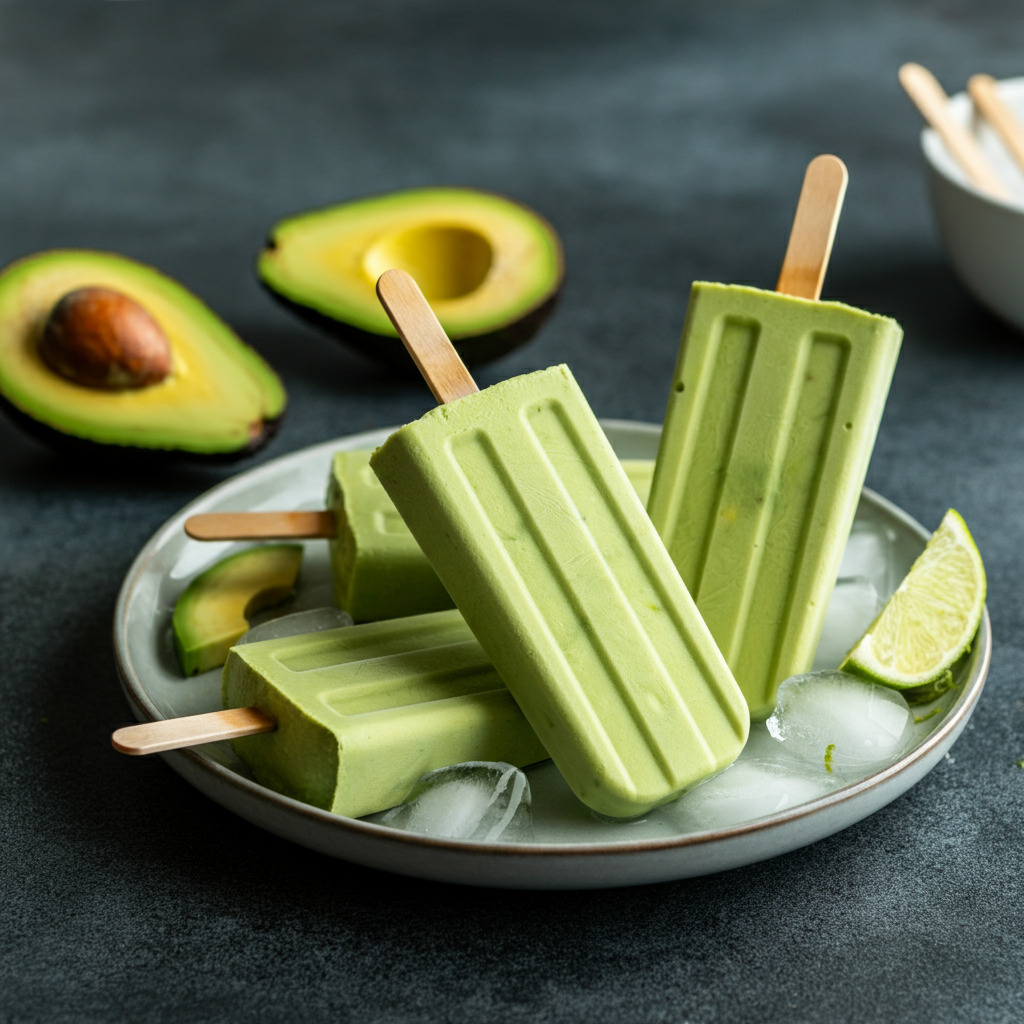 Creamy Avocado Popsicles