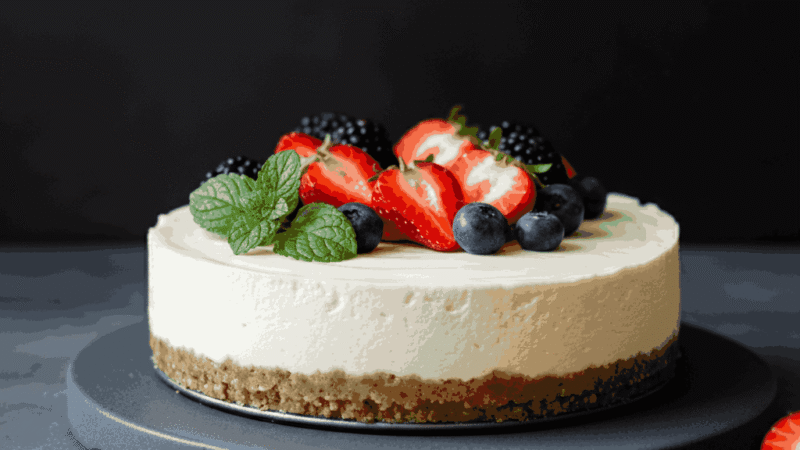 Easy No-Bake Cheesecake with 5 Ingredients