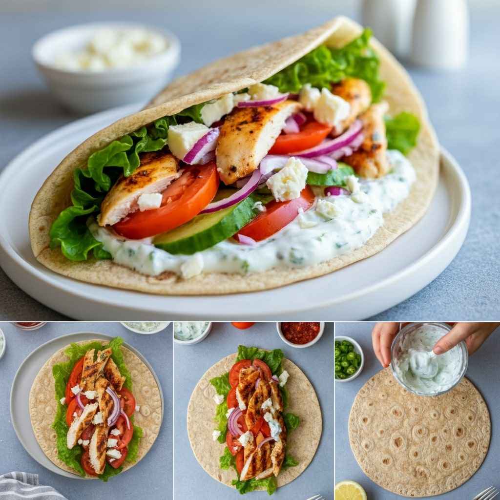 Greek Chicken Wrap