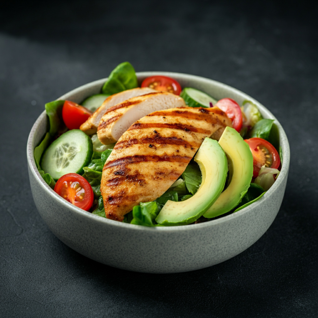 Grilled Chicken and Avocado Salad