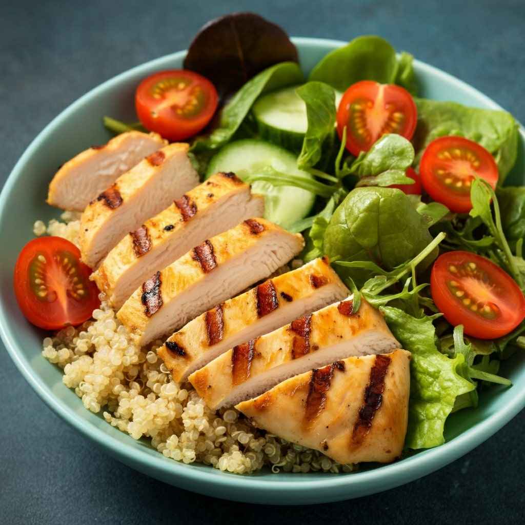 Grilled Chicken and Quinoa Bowl