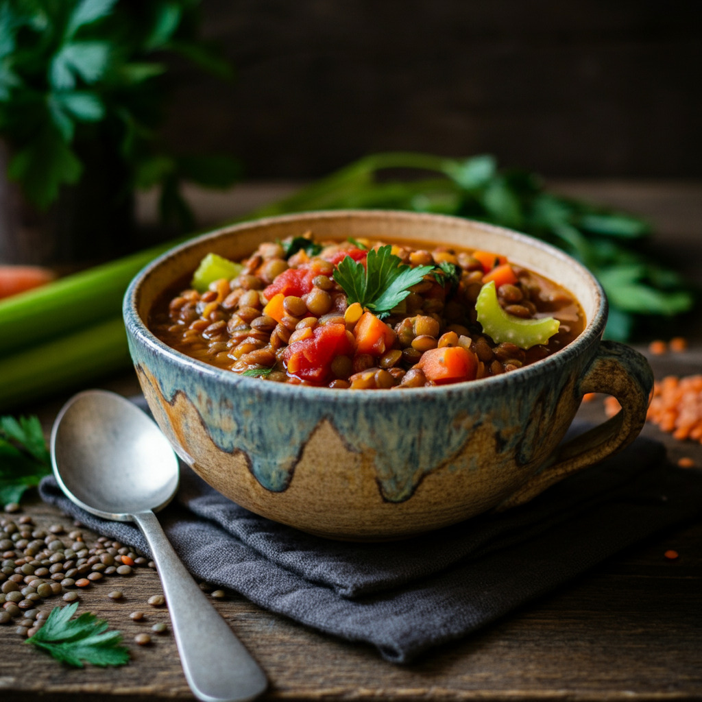Hearty Lentil and Vegetable Soup