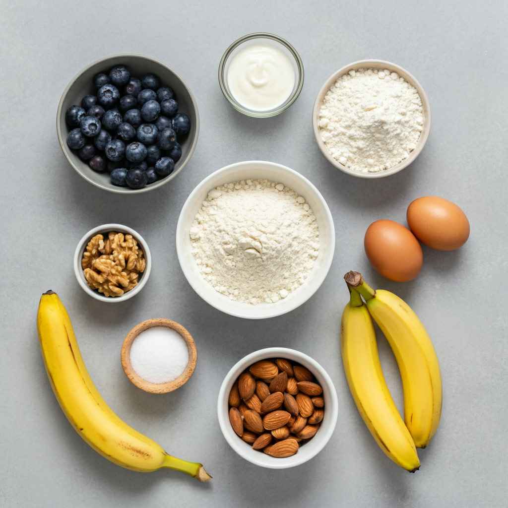 Ingredients for Gluten Free Breakfast Muffins