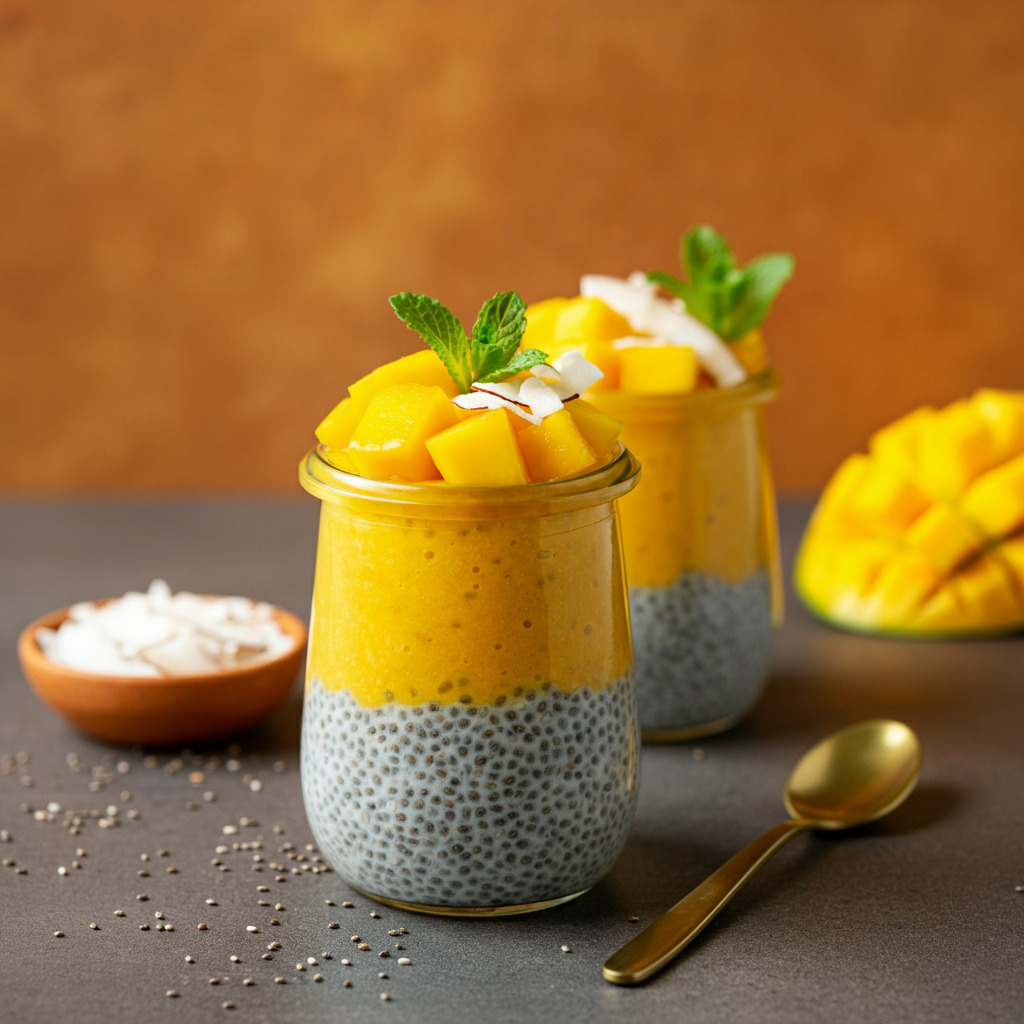  Mango Chia Seed Pudding