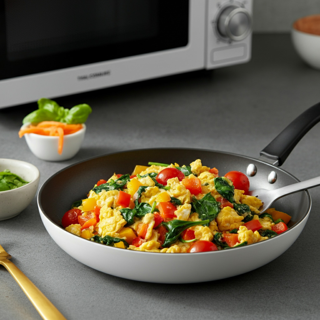 Microwave Veggie Scramble