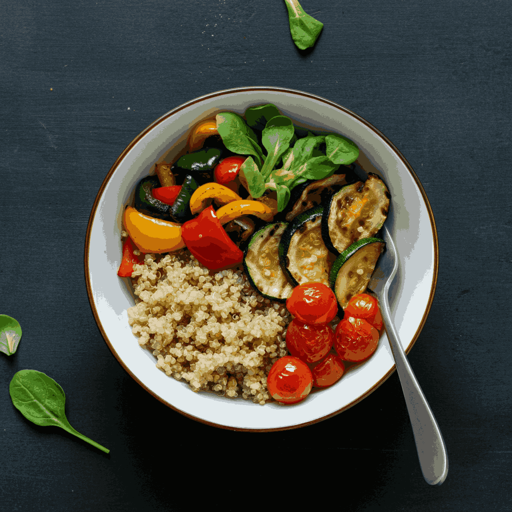 Quinoa & Roasted Veggie Bowl