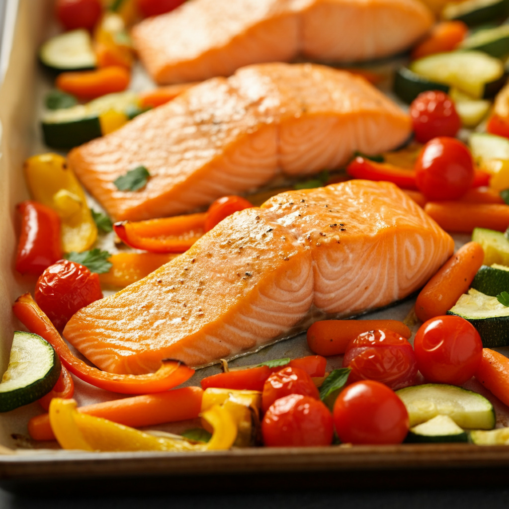 Salmon and Veggie Medley