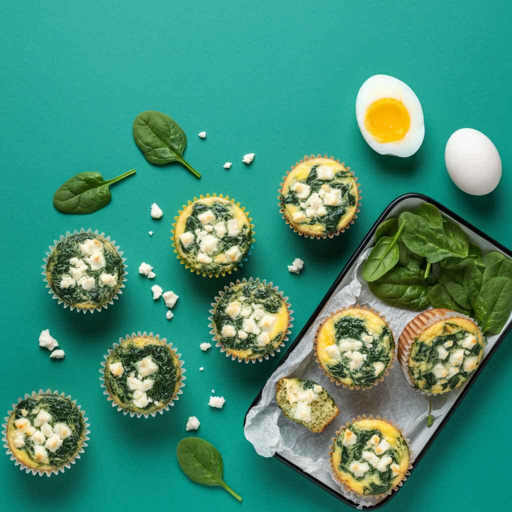 Spinach and Feta Egg Muffins 