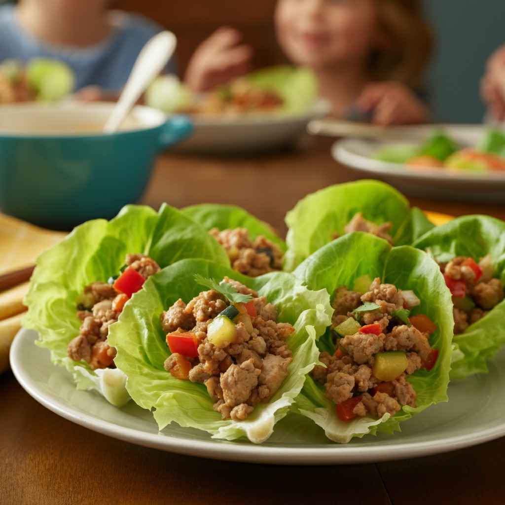 Turkey and Veggie Lettuce Wraps
