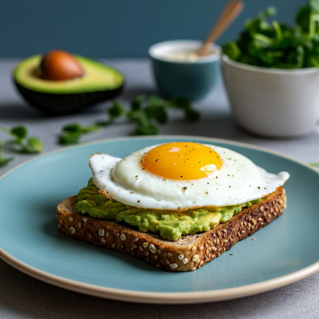 Whole-Grain Toast with Avocado and Egg