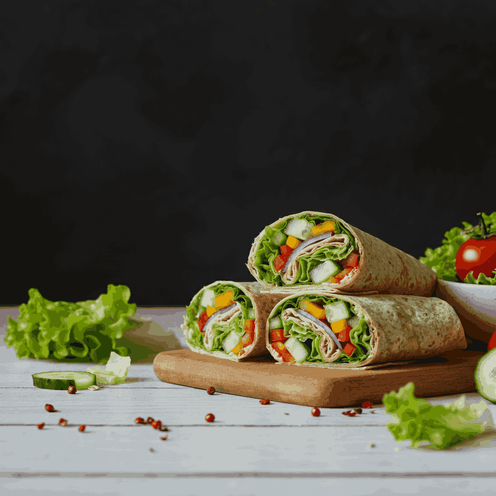 Whole-Grain Veggie Wraps