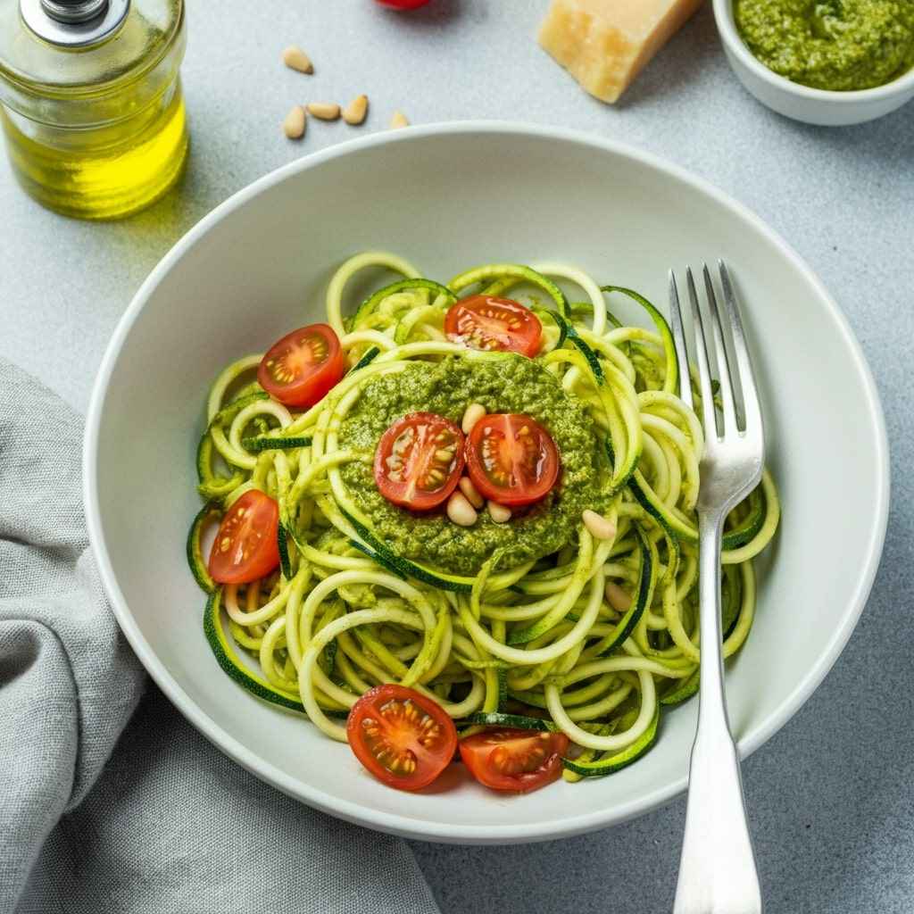 Zucchini Noodles with Pesto
