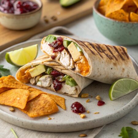 A trendy U.S. lunch for November: Crispy Roasted Squash and Turkey Crunch Wrap – Ultimate