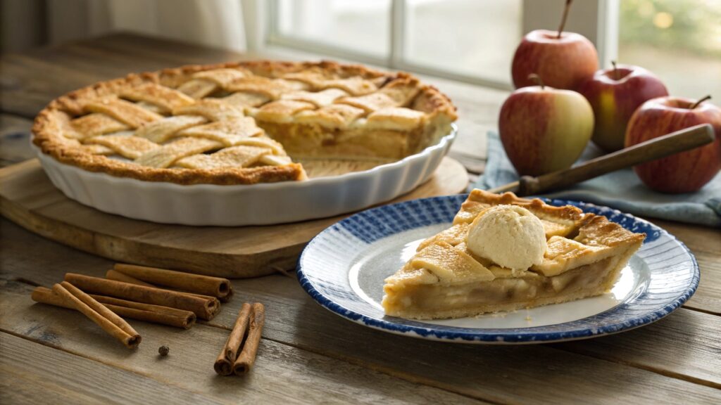 Baked mac and cheese in casserole dish golden breadcrumb topping creamy cheese sauce elbow macaroni serving spoon portion plate