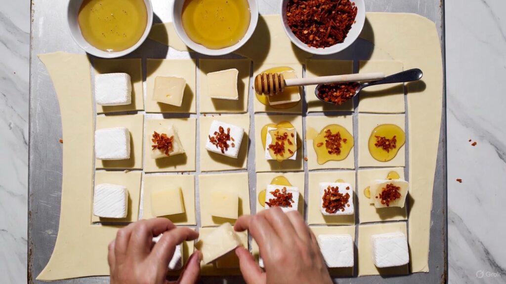 Assemble chili crisp brie