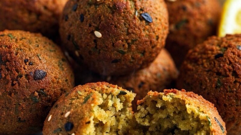 Air Fryer Falafel Pita (Healthy Crispy Mediterranean!)