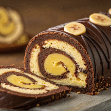 Chocolate Banana Roll Cake (Best Ever Recipe!)