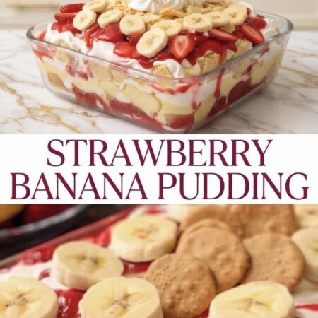 Strawberry Banana Pudding: The Ultimate No-Bake Layered Dessert (Easy Recipe!)