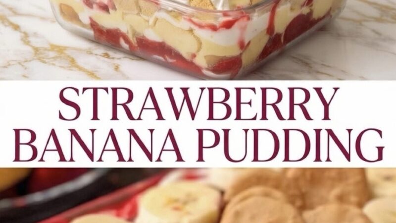 Strawberry Banana Pudding: The Ultimate No-Bake Layered Dessert (Easy Recipe!)