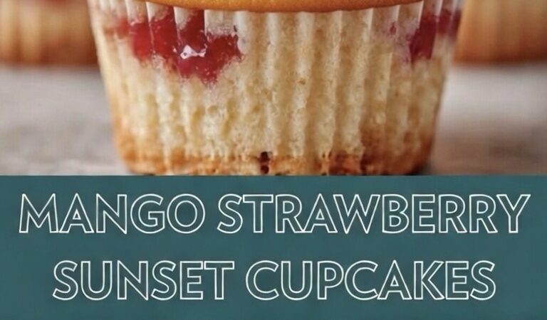Mango Strawberry Sunset Cupcakes: A Tropical Dessert Masterpiece (Easy Recipe!)